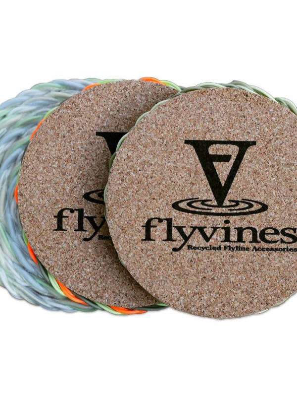 Flyvines Recycled Fly Line Coasters (4-pack) - Flyvines