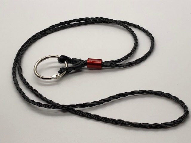 Flyvines Recycled Fly Line Lanyard- Blackout - Flyvines